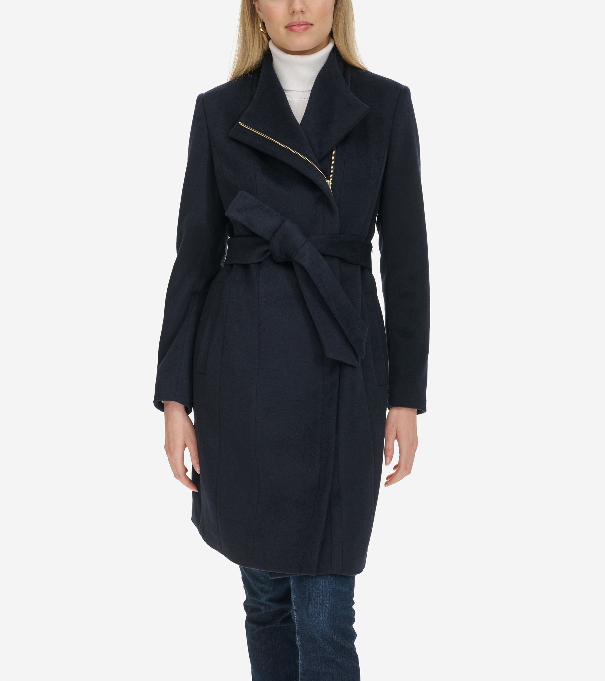 Navy coat belt best sale